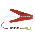 strong electric fence crocodile clips,hook up cable, lead out cable for electric fence tape